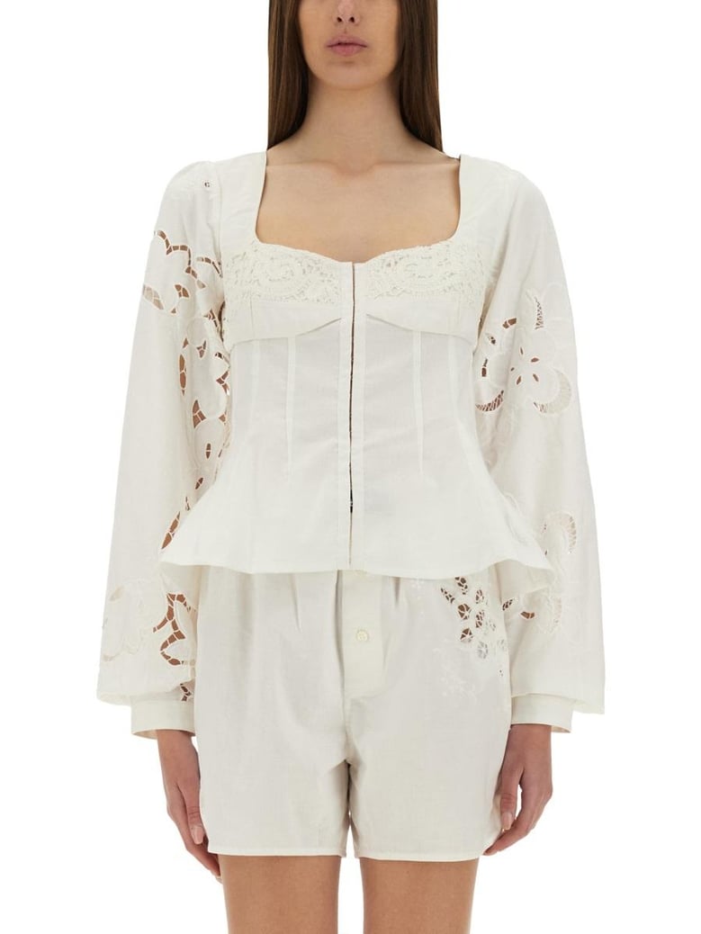 upcycled linen top by Selfnex