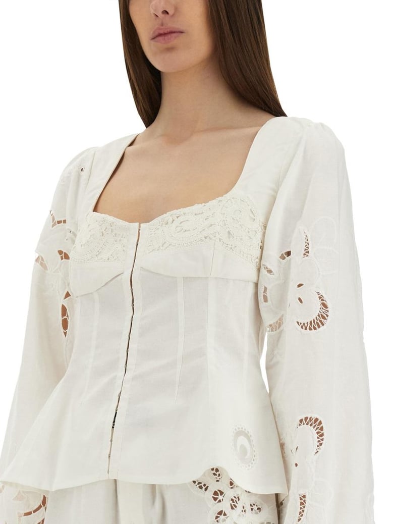 upcycled linen top by Selfnex