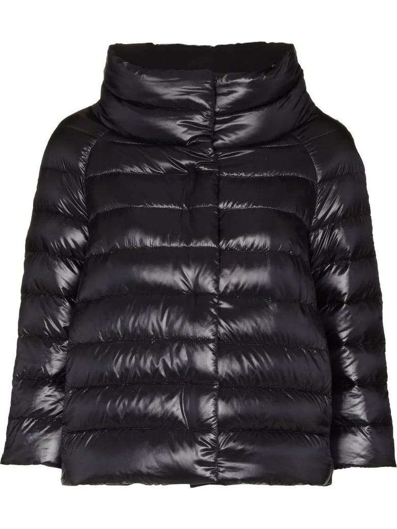 black nylon down jacket by Selfnex