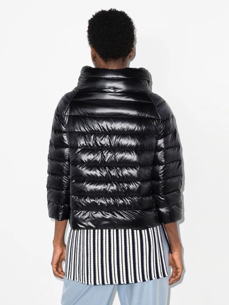 black nylon down jacket by Selfnex