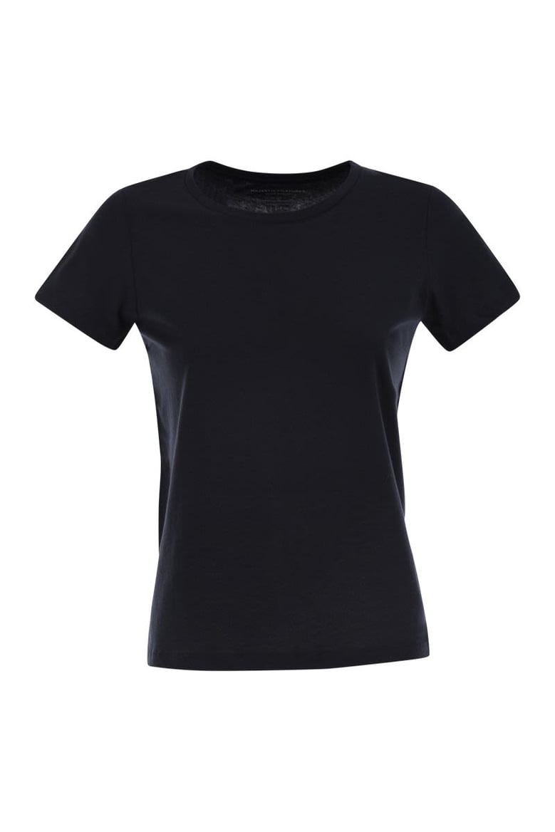 crew-neck short-sleeved cotton t-shirt by Selfnex