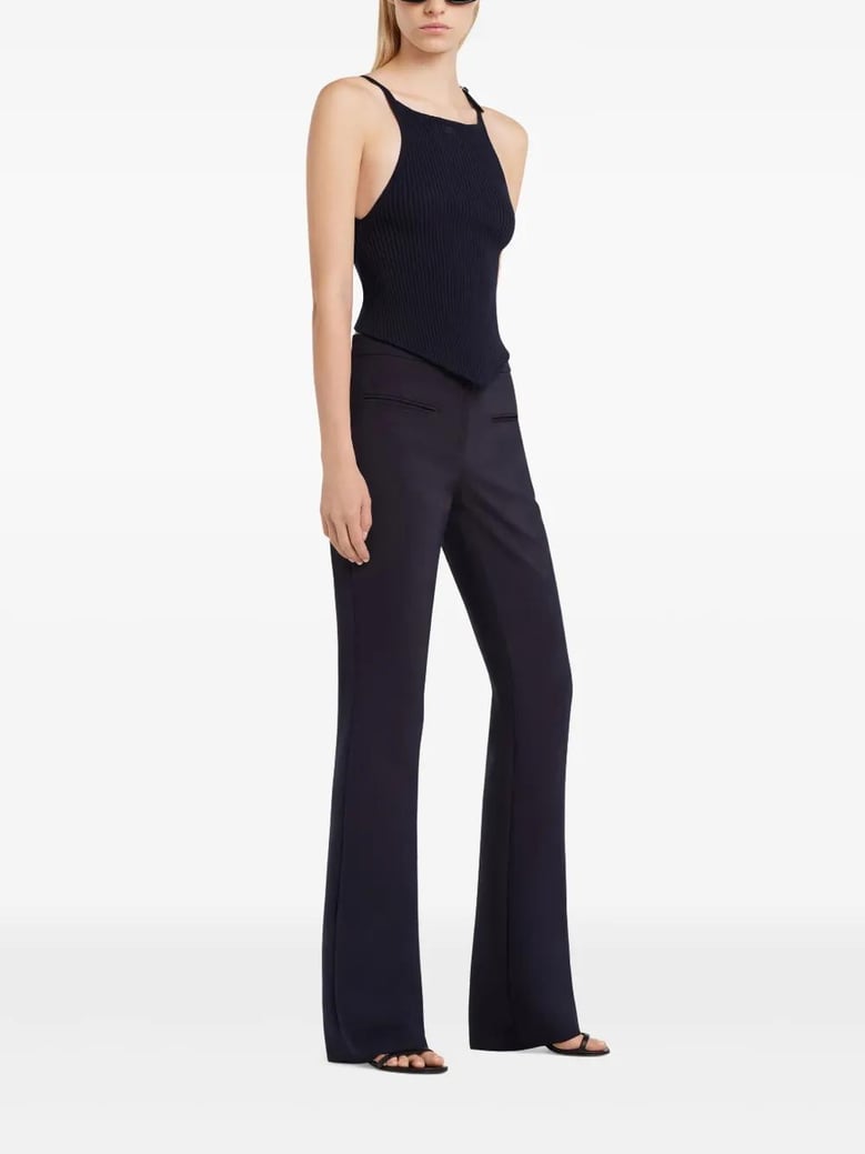 top pointy buckle rib knit by Selfnex