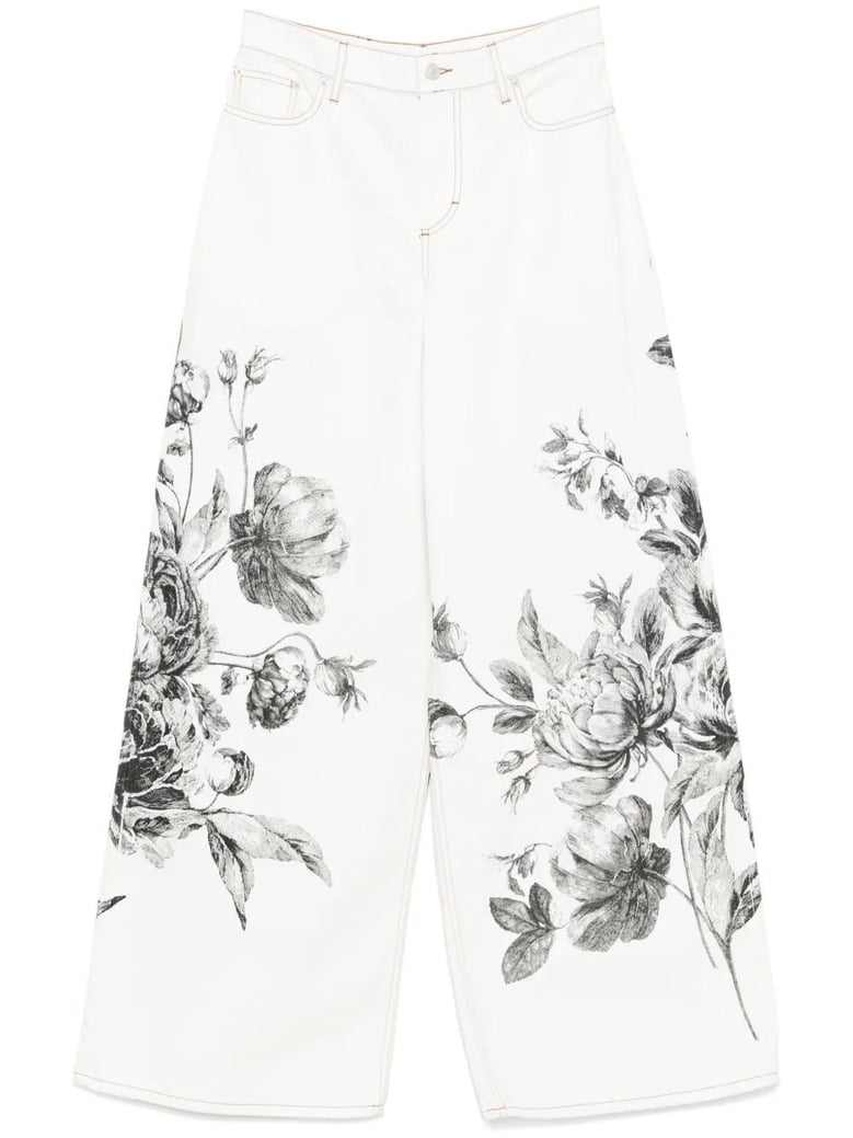 jeans flores crudo by Selfnex