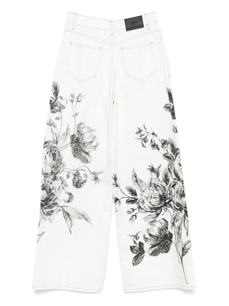 jeans flores crudo by Selfnex