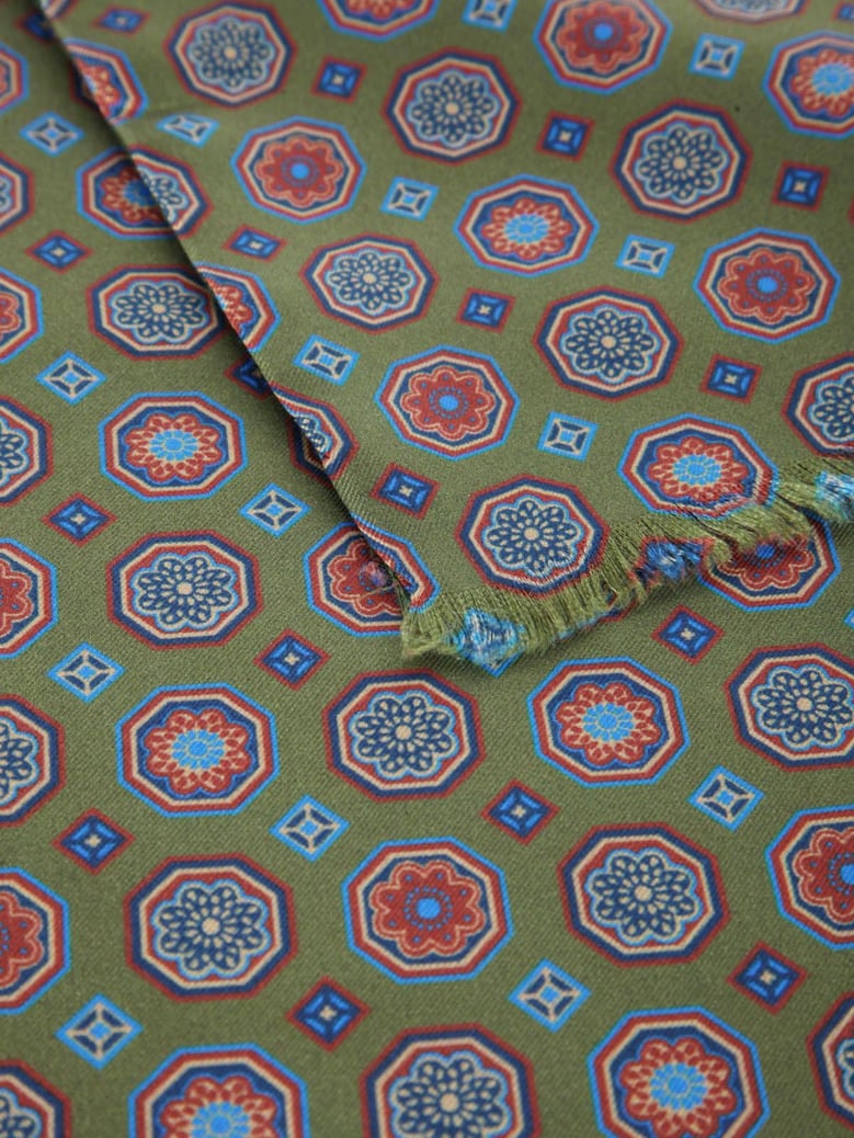 bi-material scarf by Selfnex