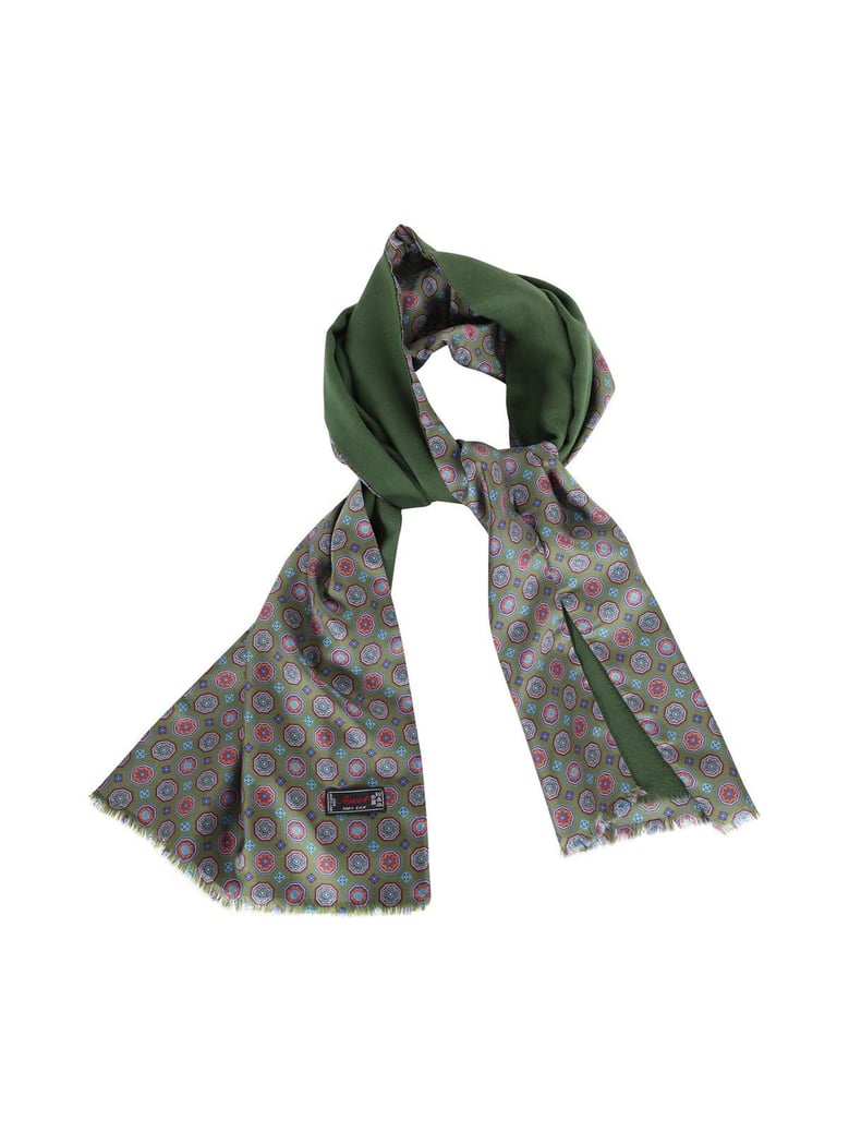 bi-material scarf by Selfnex