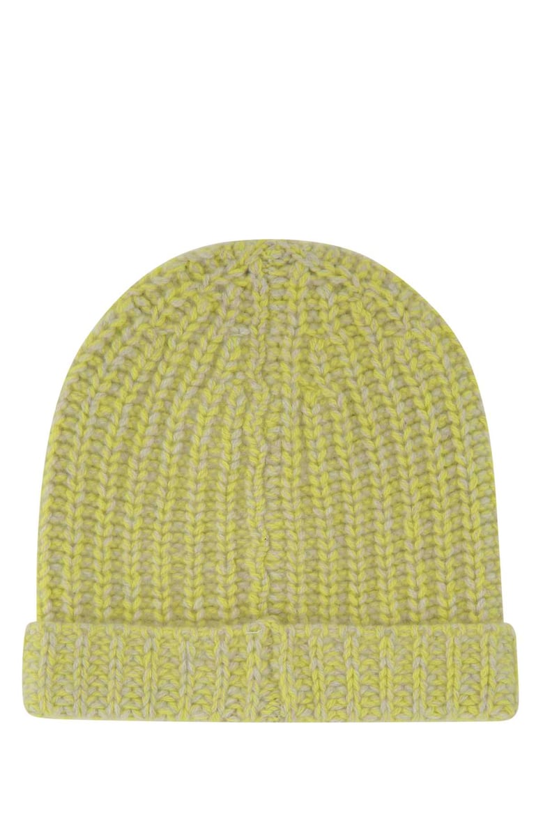 two-tone cashmere beanie hat by Selfnex