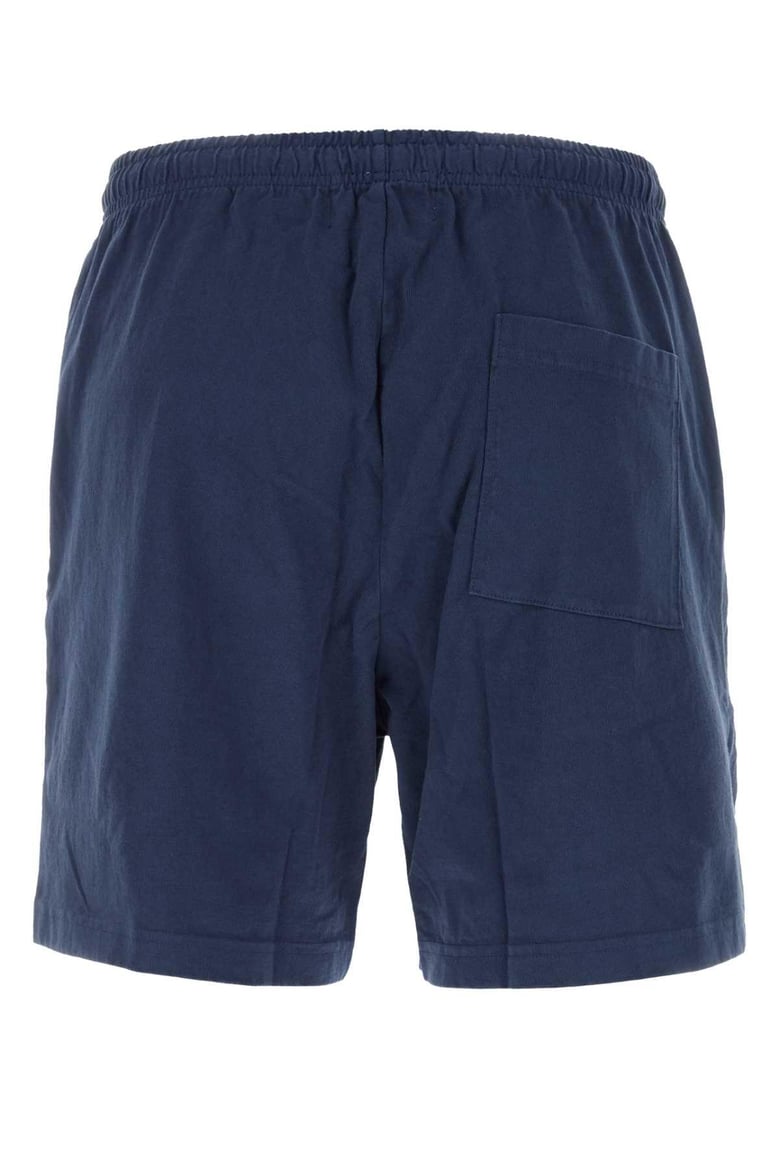 navy blue cotton bermuda shorts by Selfnex