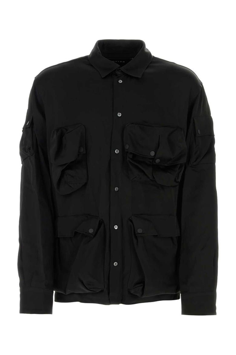 black satin shirt by Selfnex