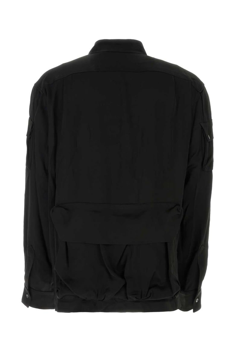black satin shirt by Selfnex