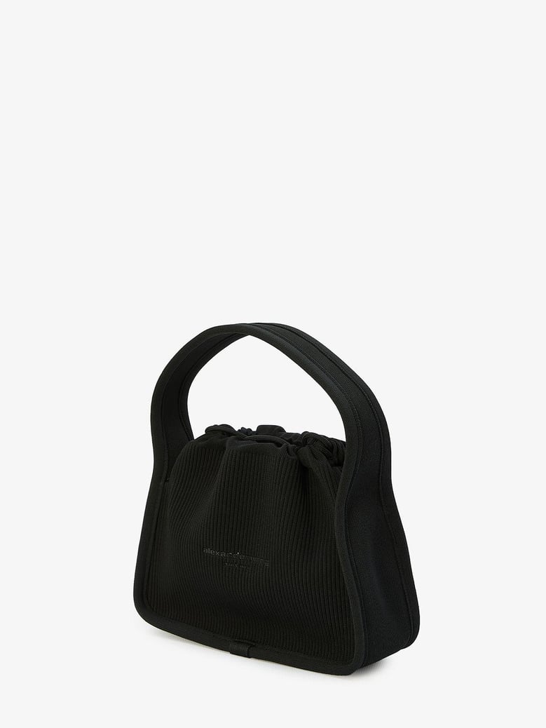 black fabric small ryan handbag by Selfnex