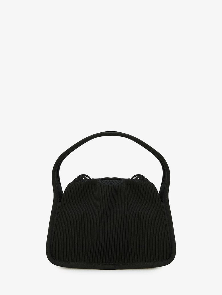 black fabric small ryan handbag by Selfnex