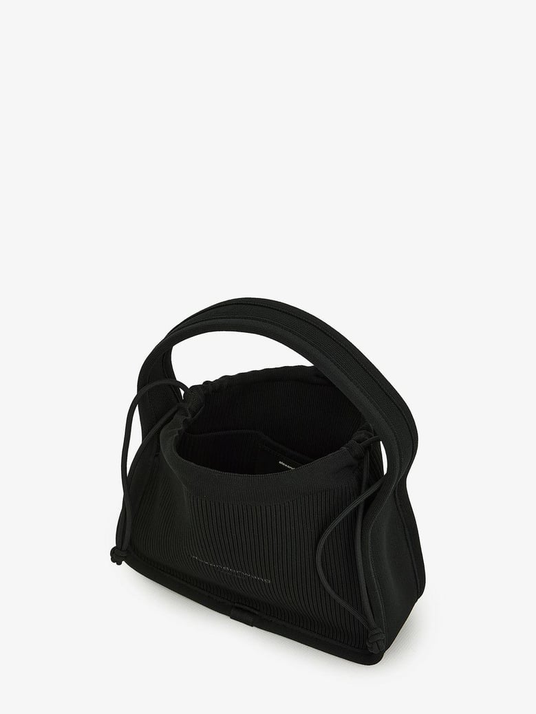 black fabric small ryan handbag by Selfnex
