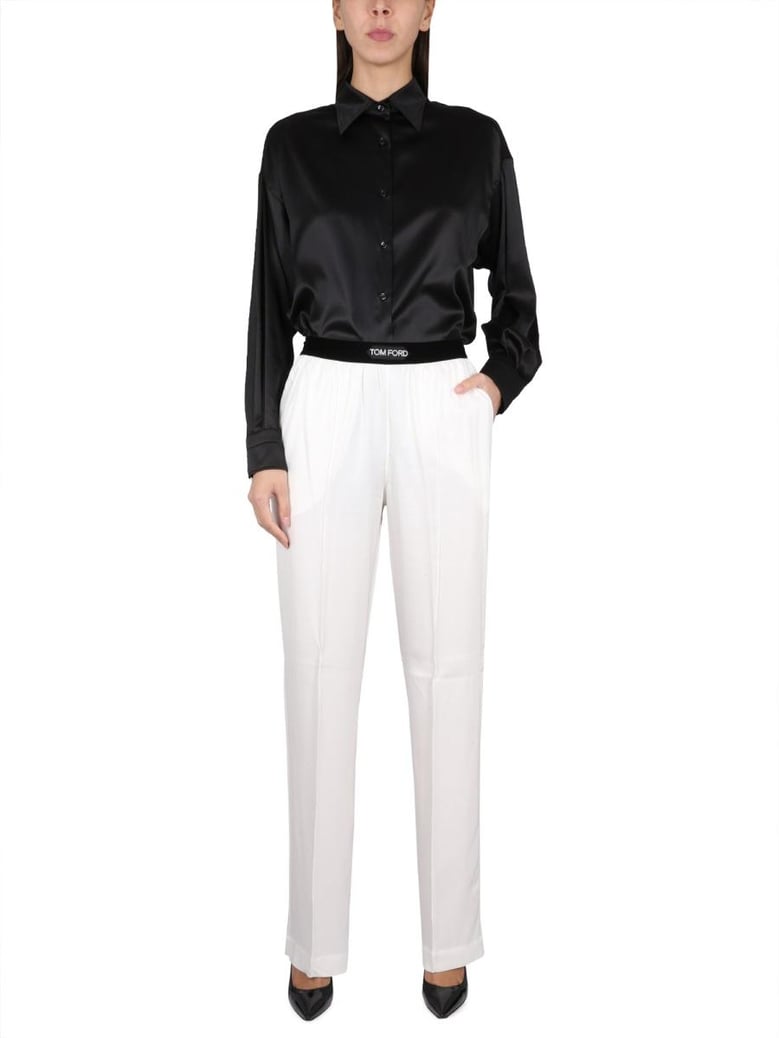 camicia in raso di seta stretch by Selfnex