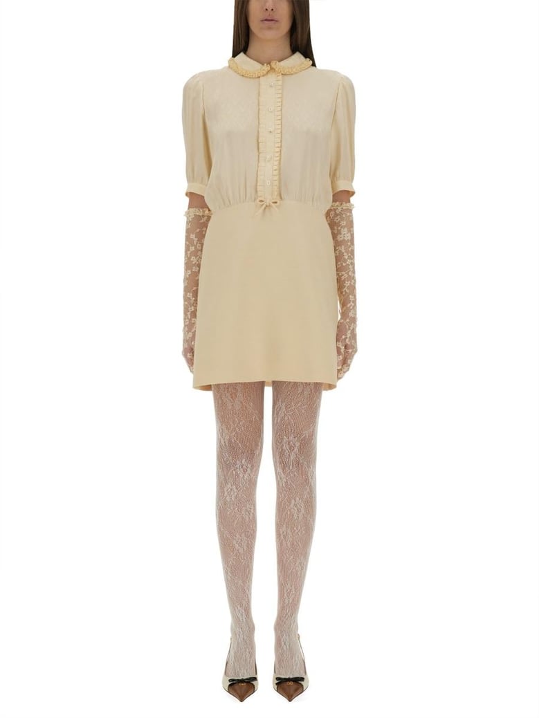 crepe couture short dress by Selfnex
