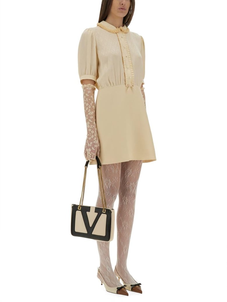 crepe couture short dress by Selfnex