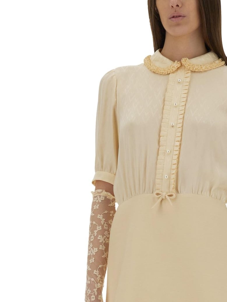 crepe couture short dress by Selfnex