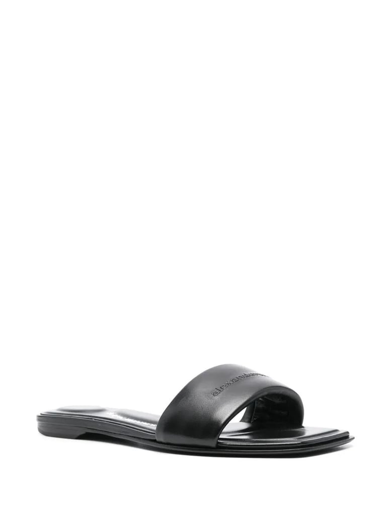 black cotton sandals by Selfnex