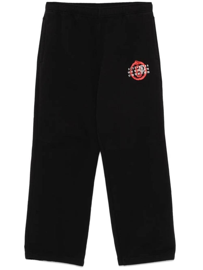 black print cotton trousers by Selfnex