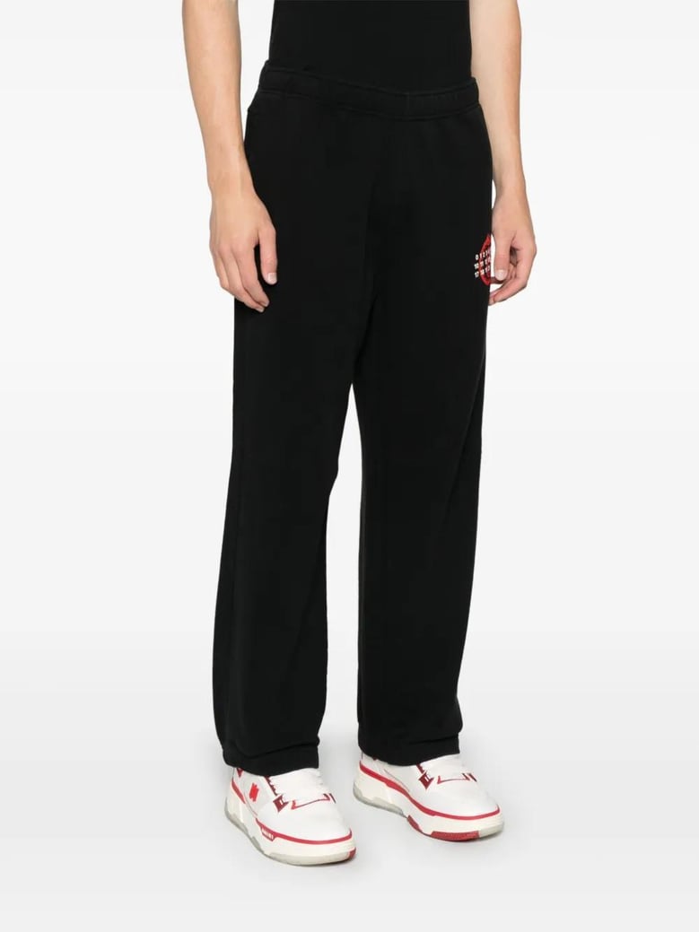 black print cotton trousers by Selfnex