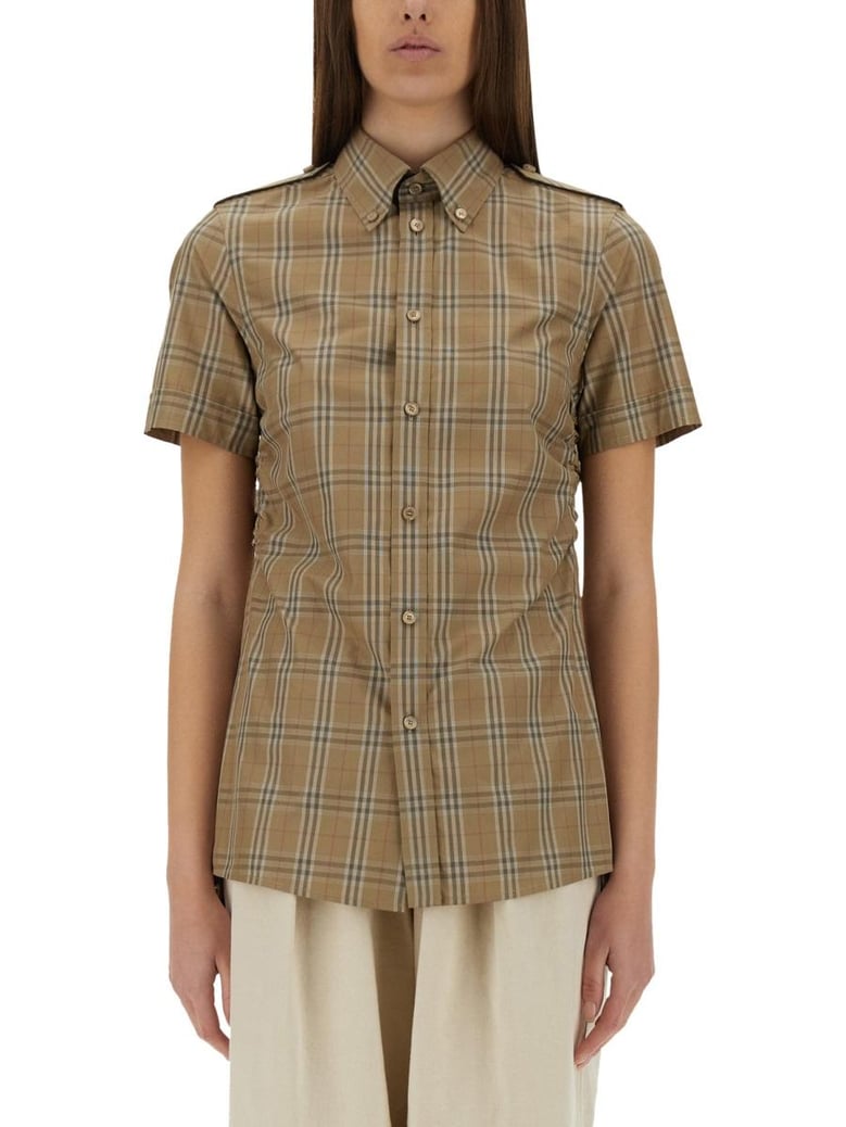 embroidered poplin shirt by Selfnex