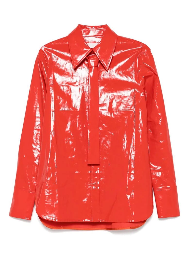 camisa corbata rojo by Selfnex