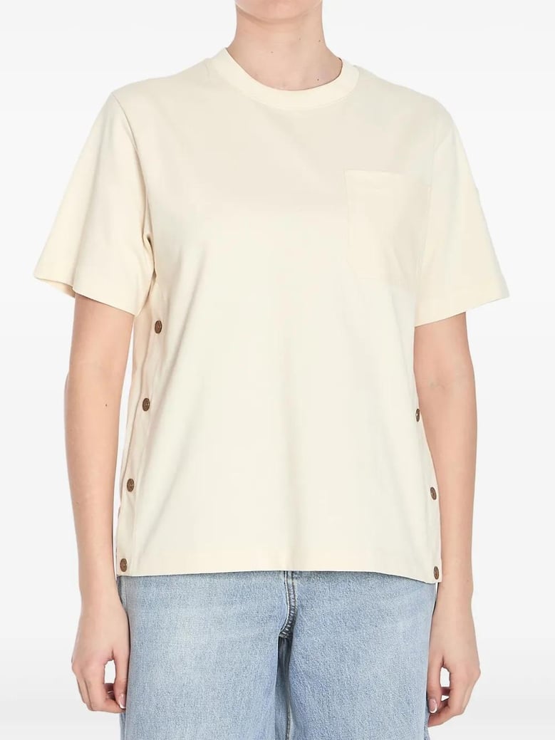 tshirt with side buttons by Selfnex