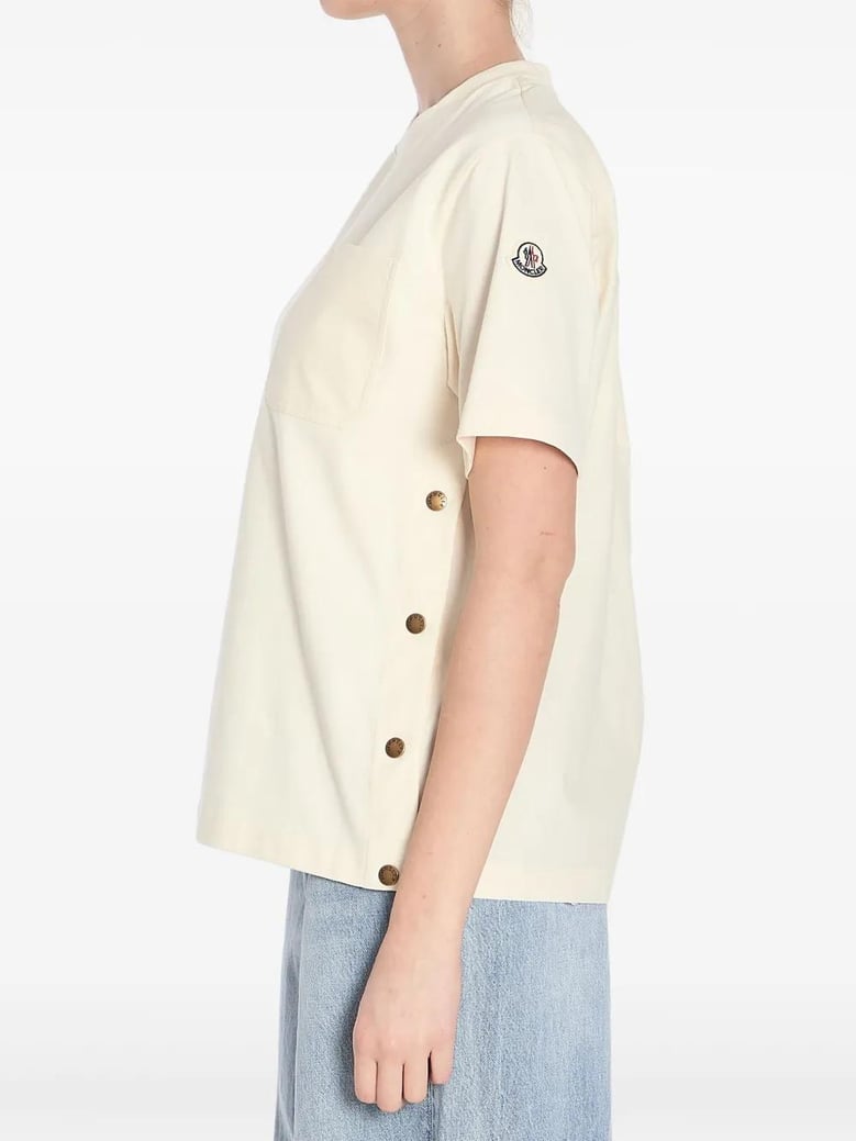 tshirt with side buttons by Selfnex