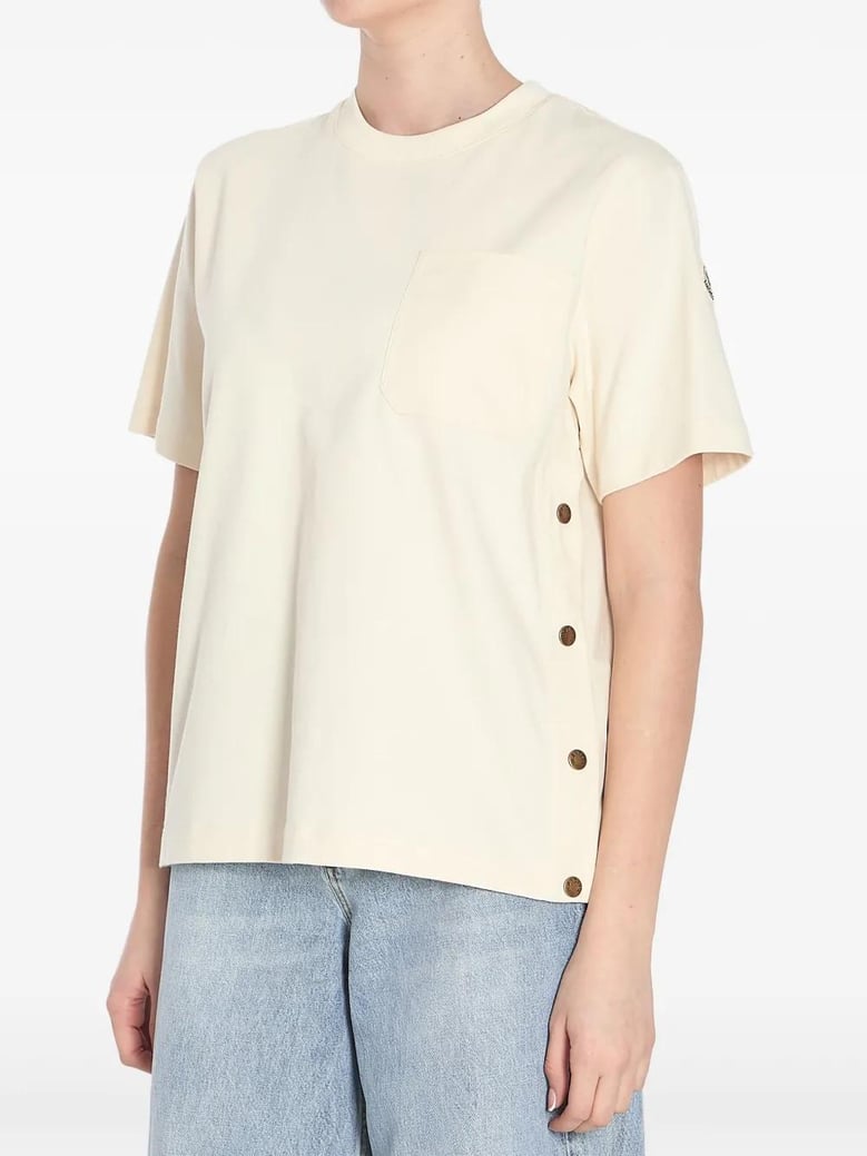 tshirt with side buttons by Selfnex