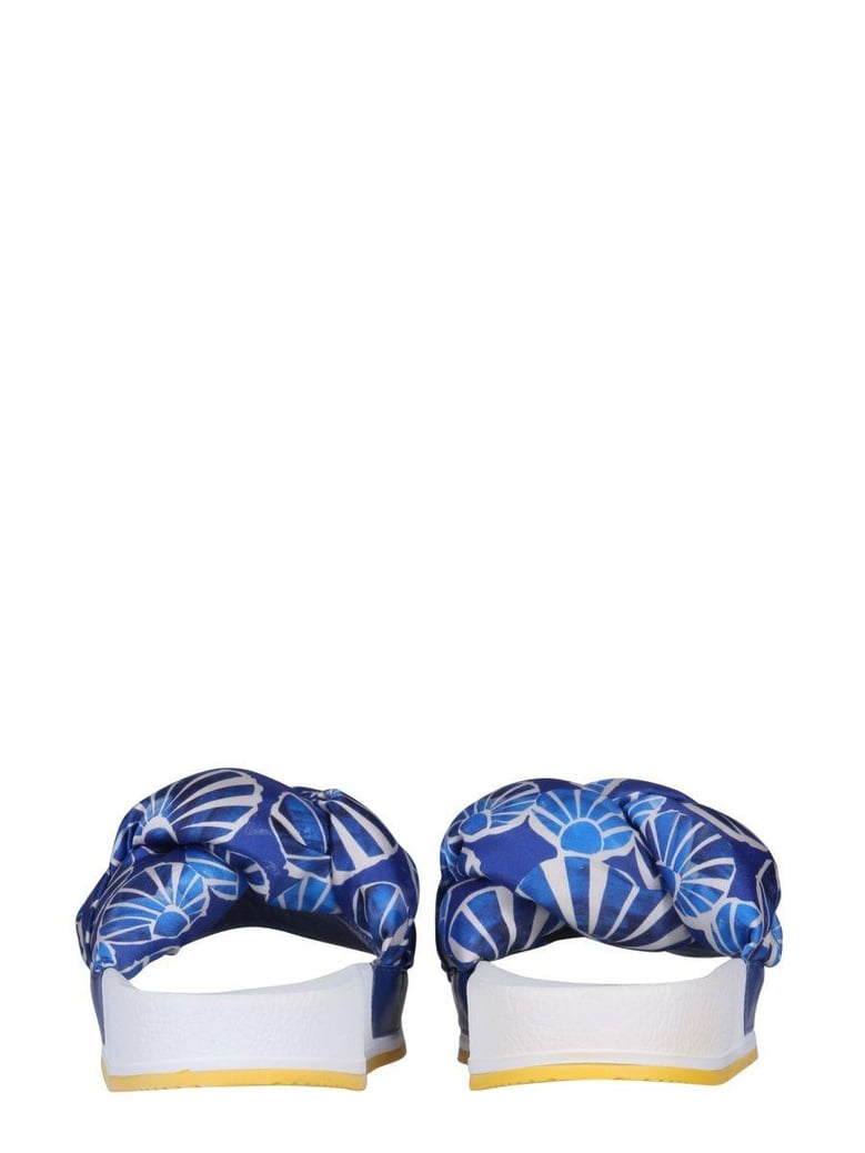 braid slide sandals by Selfnex