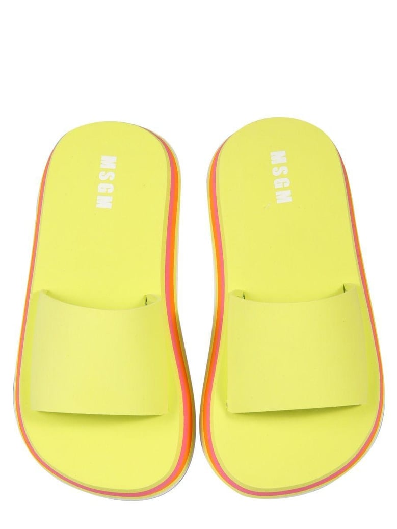 slide platform sandals by Selfnex