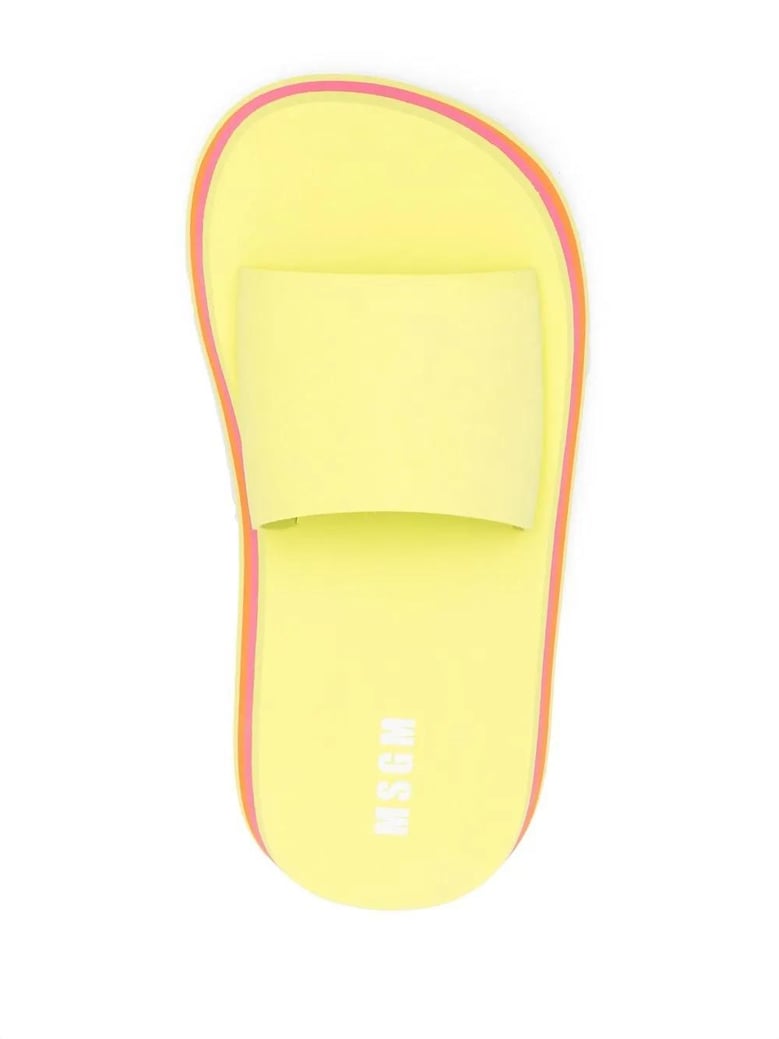 slide platform sandals by Selfnex