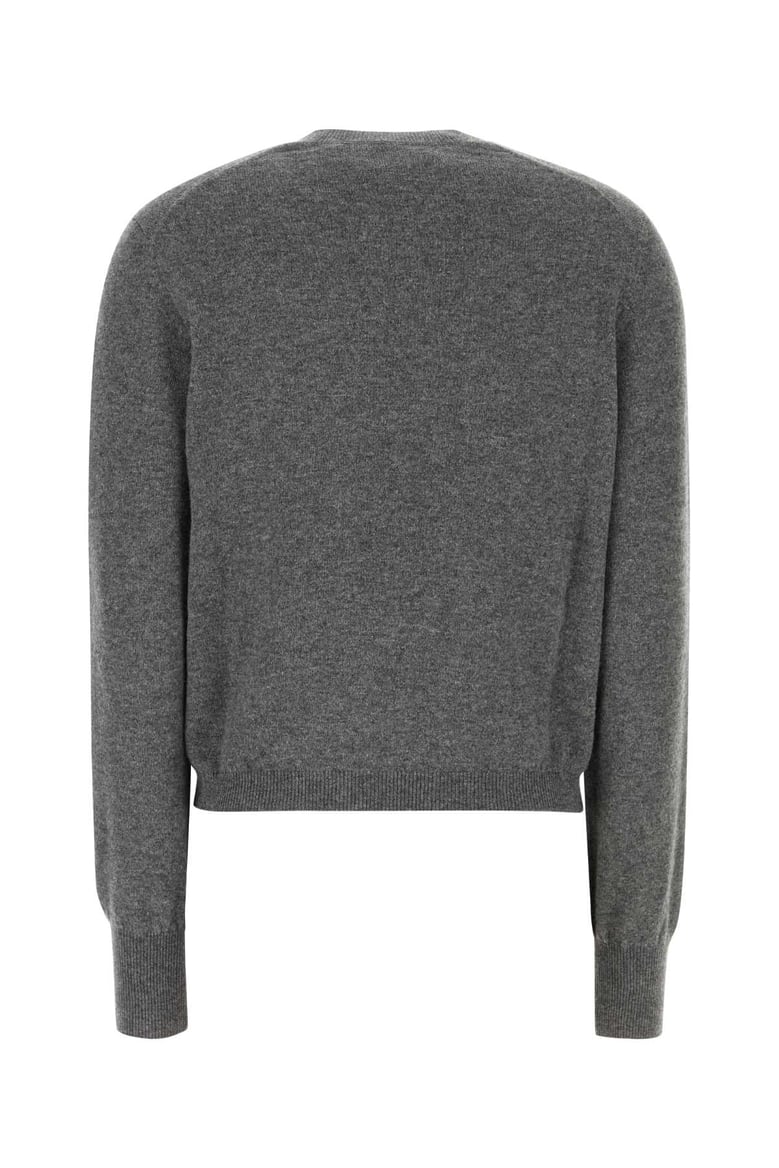 dark grey stretch cashmere blend cardigan by Selfnex