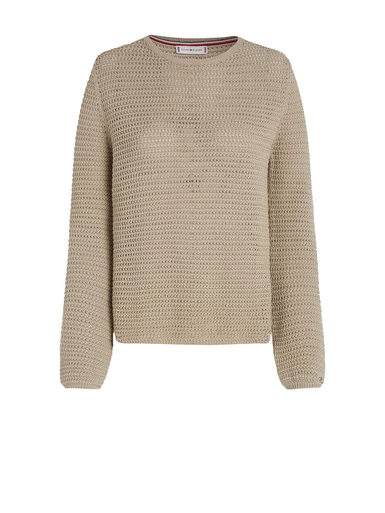 tommy hilfiger crochet crewneck sweater by Selfnex
