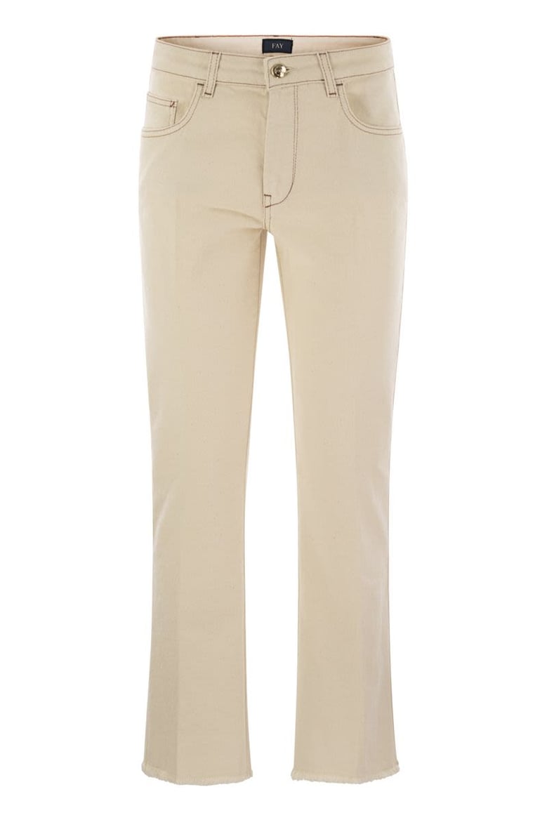 denim 5-pocket trousers by Selfnex