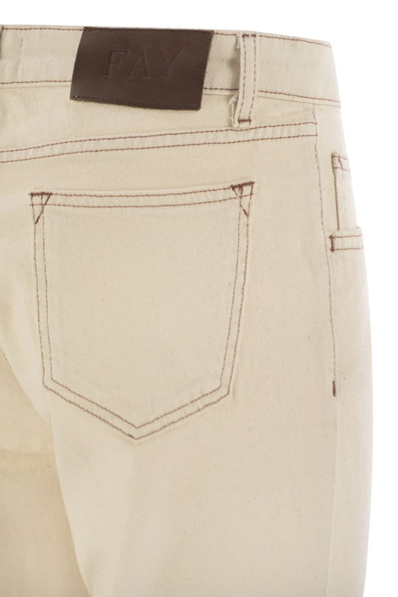 denim 5-pocket trousers by Selfnex