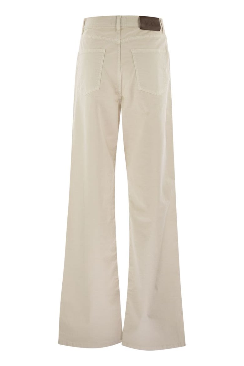 5-pocket trousers in stretch cotton drill by Selfnex