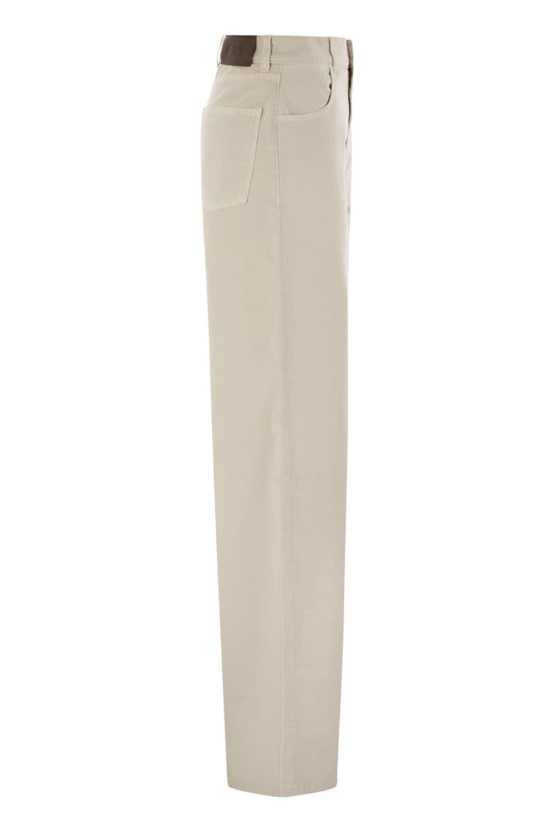 5-pocket trousers in stretch cotton drill by Selfnex