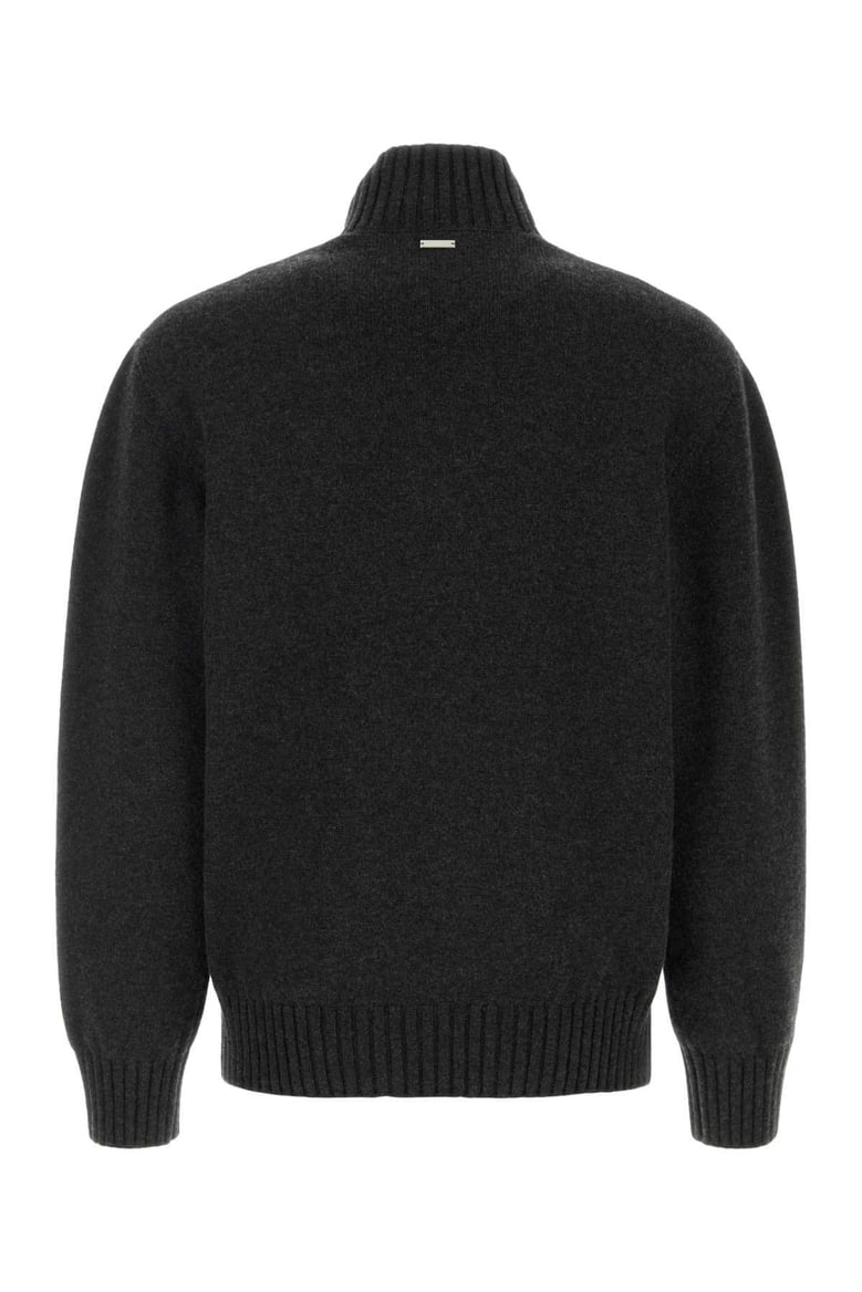 slate cashmere blend sweater by Selfnex