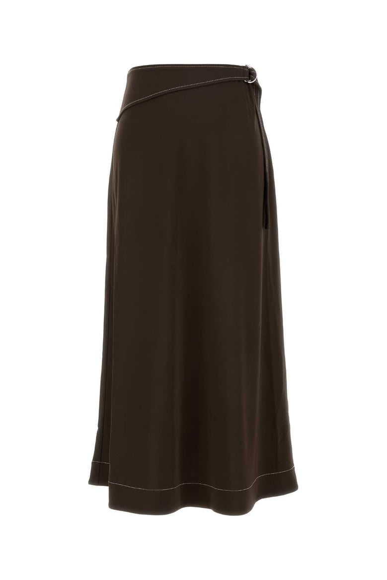 brown viscose skirt by Selfnex