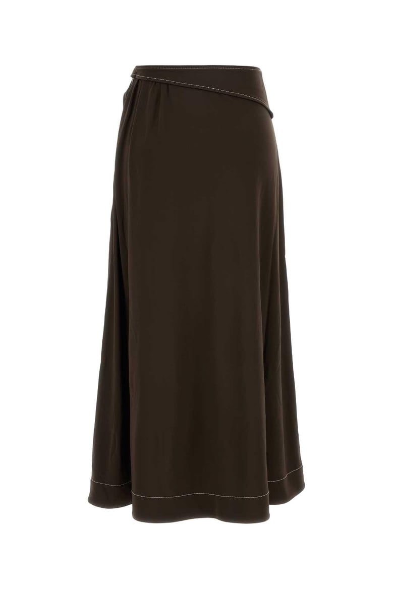 brown viscose skirt by Selfnex