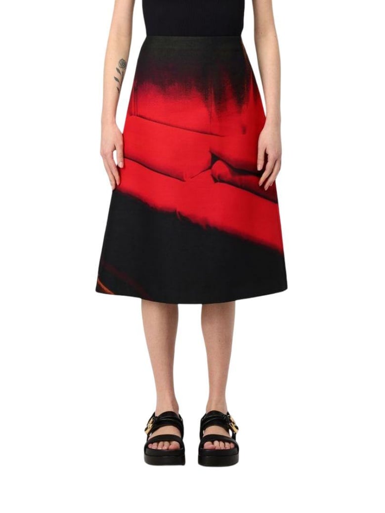 multicolor midi falda by Selfnex
