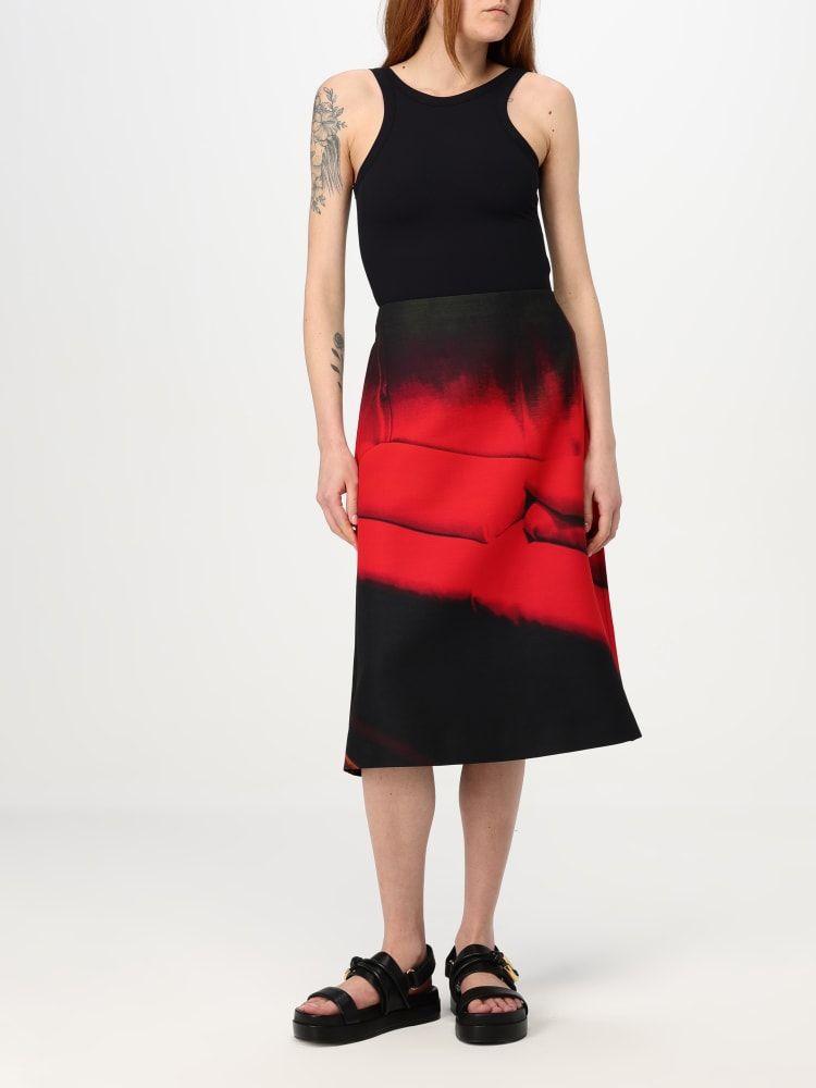 multicolor midi falda by Selfnex