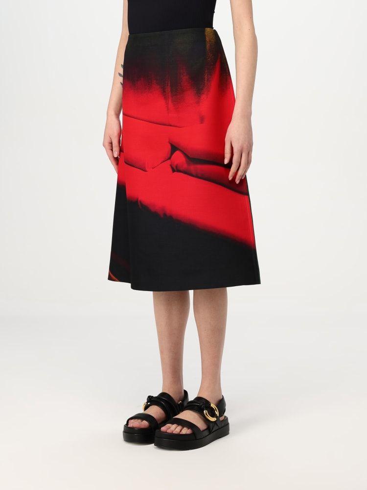 multicolor midi falda by Selfnex