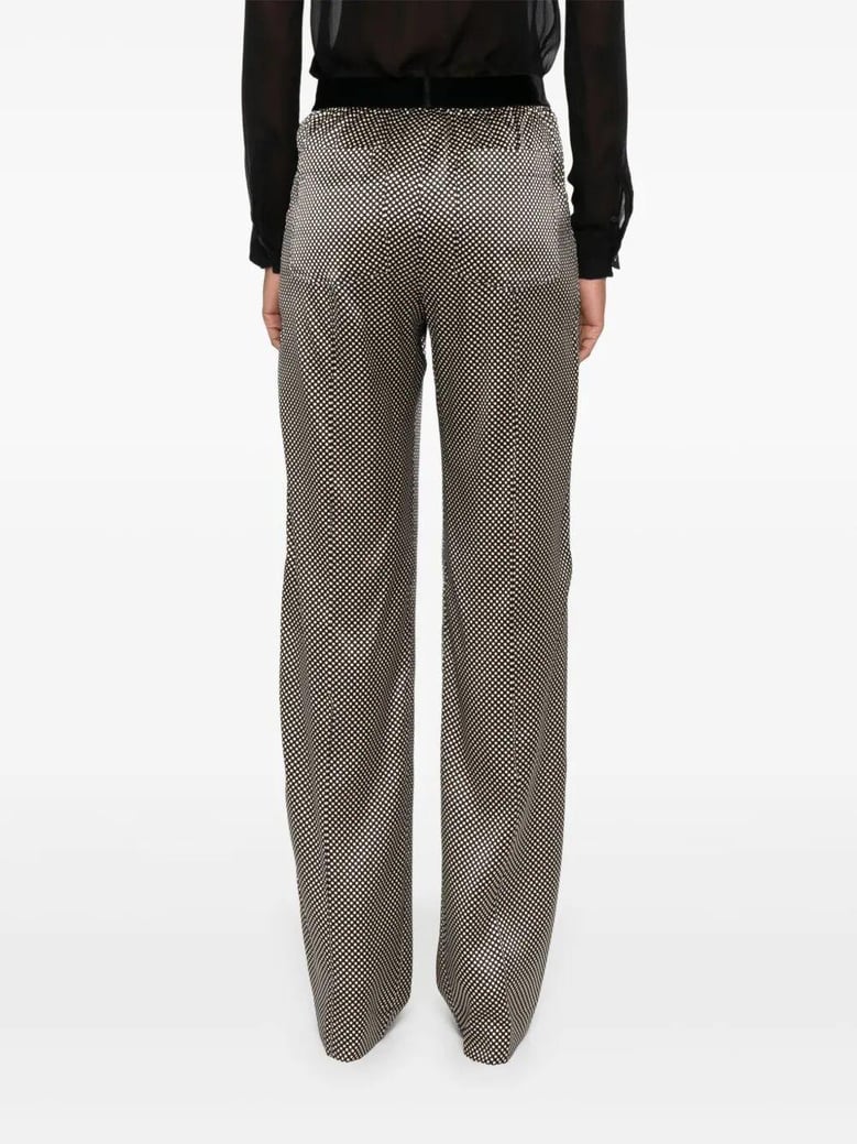 polka dot signature silk pj pants by Selfnex