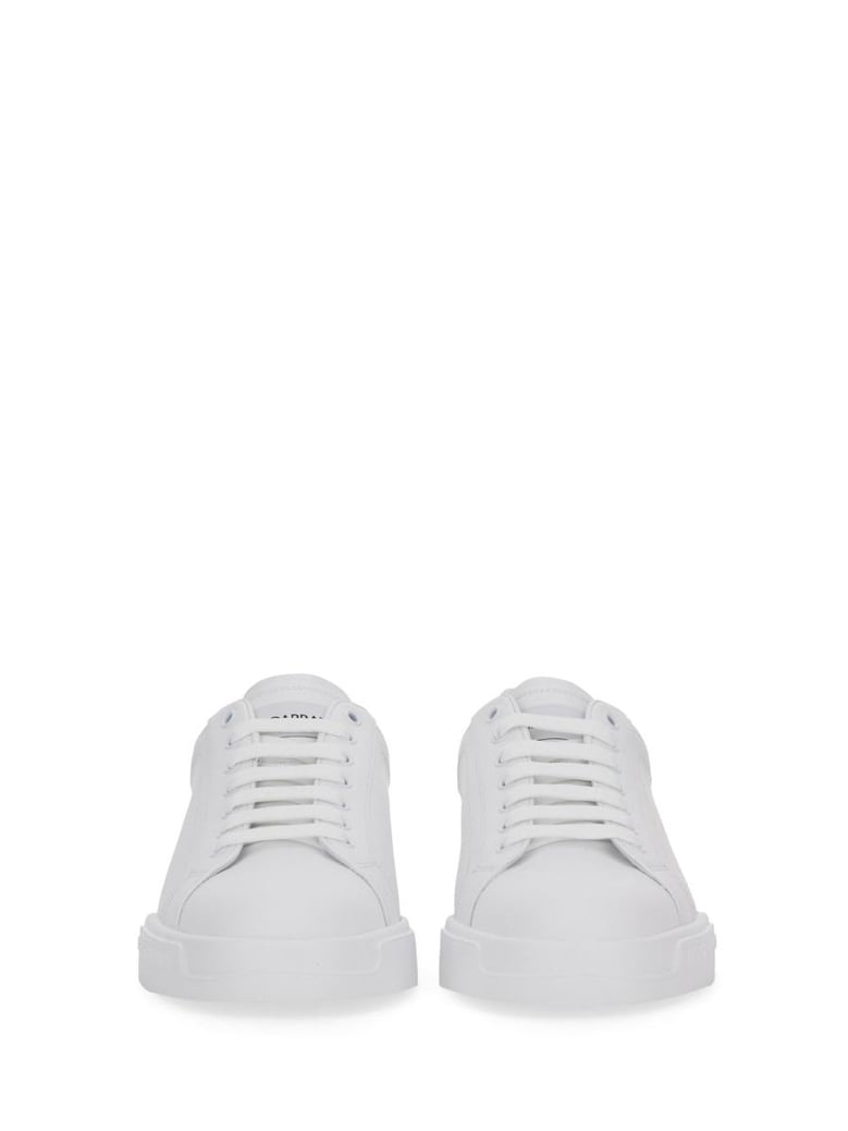white portofino sneakers in leather by Selfnex