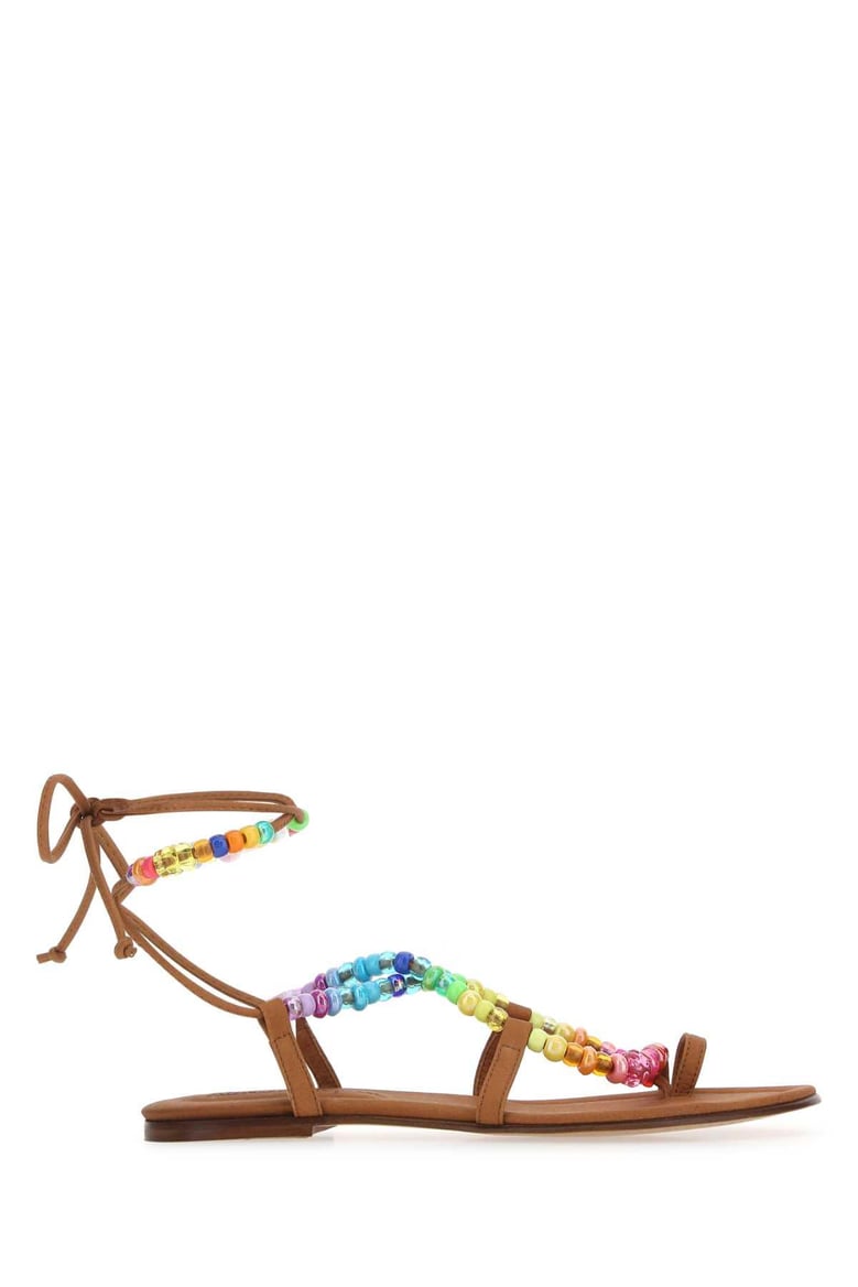 embellished synthetic leather arco-iris sandals by Selfnex