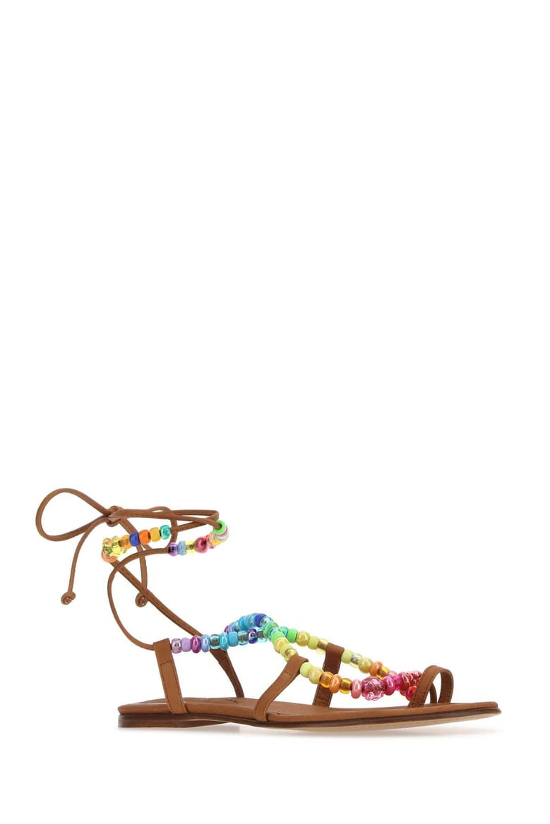 embellished synthetic leather arco-iris sandals by Selfnex