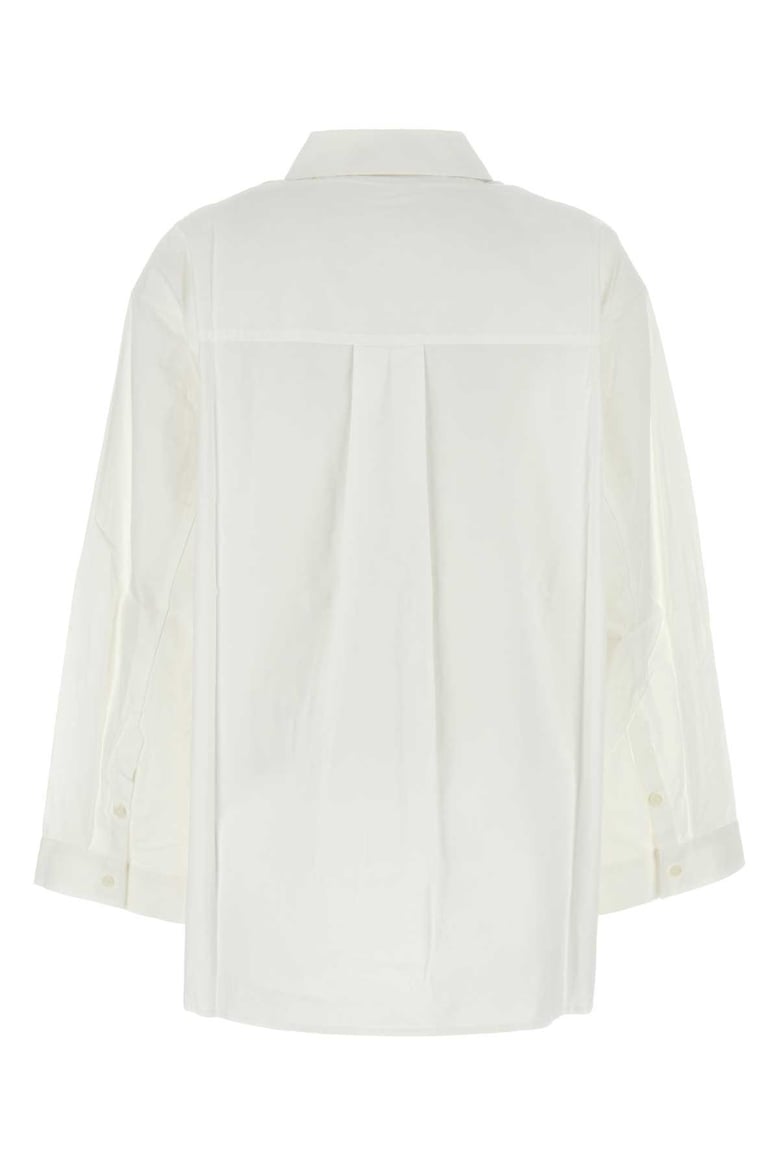 white poplin winslow oversize shirt by Selfnex