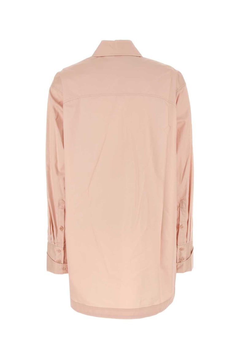 pastel pink poplin porte oversize shirt by Selfnex